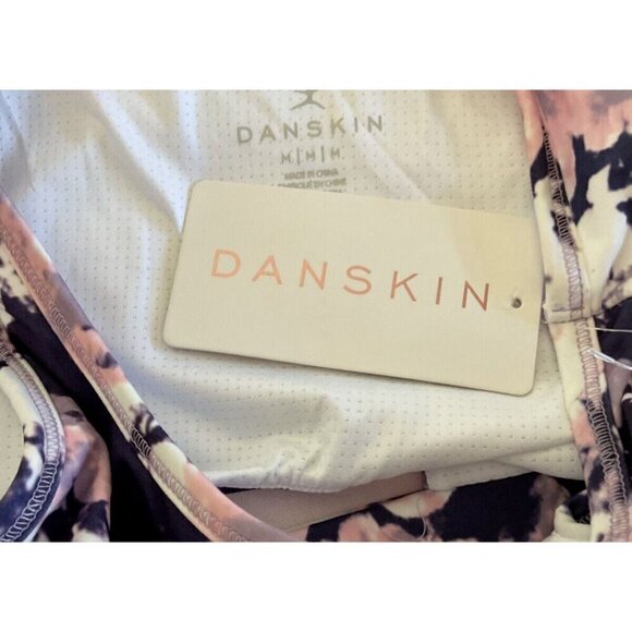 Danskin M Purple Multi Print Scoop Neck Cut-Out Back Removeable Pads Sports Bra - Picture 6 of 6